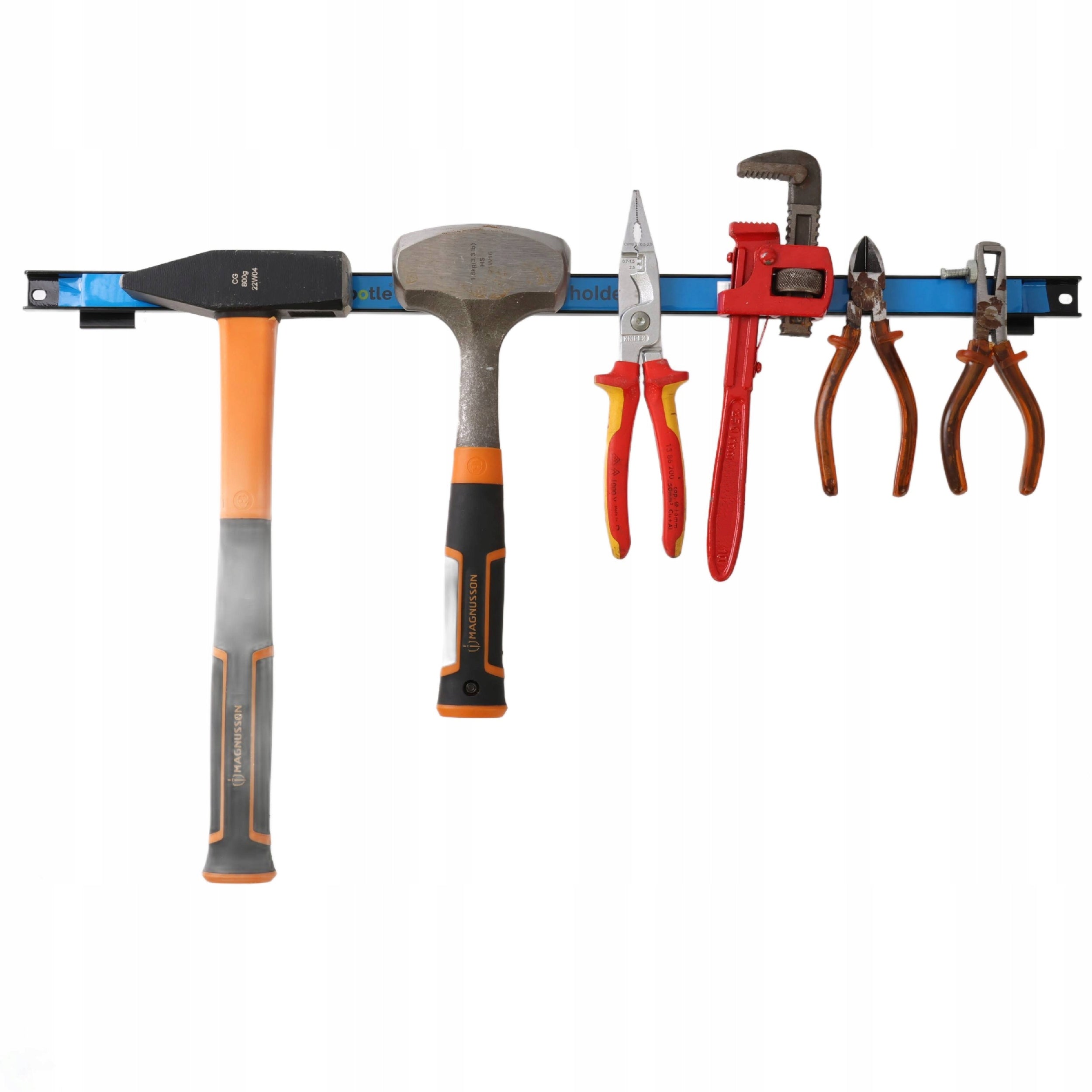 6x Magnetic strip for tools for workshop board botle 45cm handle Product width 45 cm