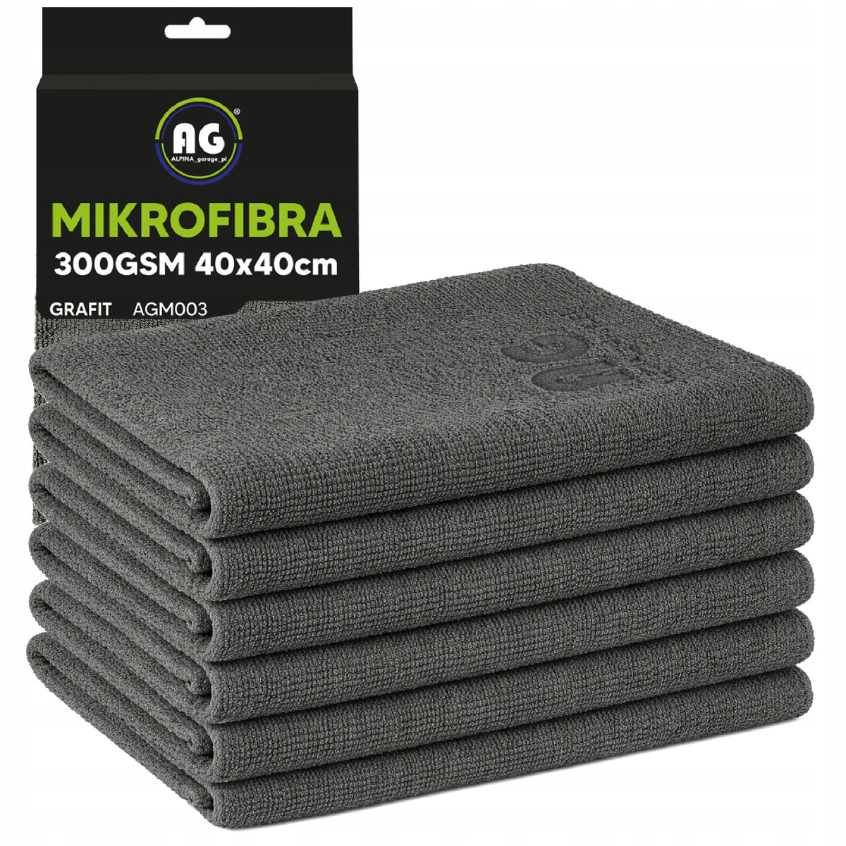 6x Microfiber Towel 40x40 For Dehumidifying Polishing Thick 300g Towels