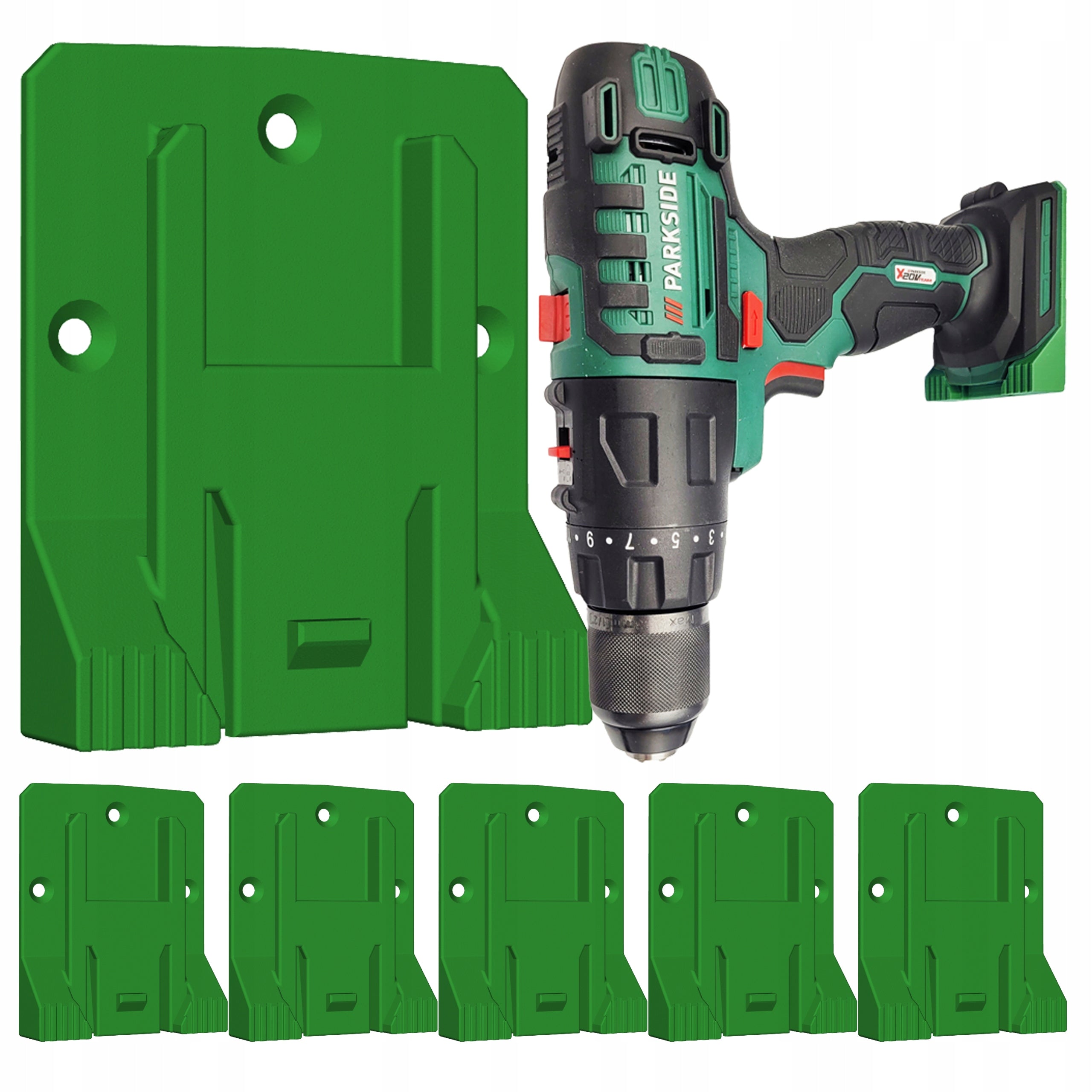 6x PARKSIDE 18V 20V TOOL WALL MOUNT FOR SAW DRILL SCREWDRIVER