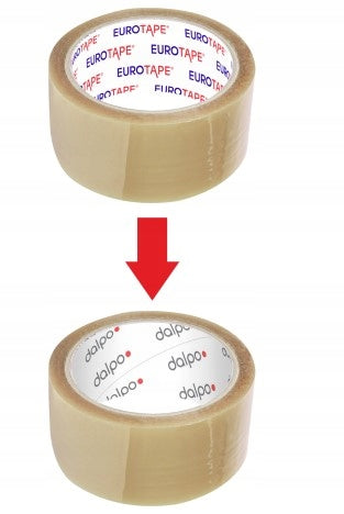 6x Packing tape acrylic basic transp Dalpo 48/120m Brand Eurotape