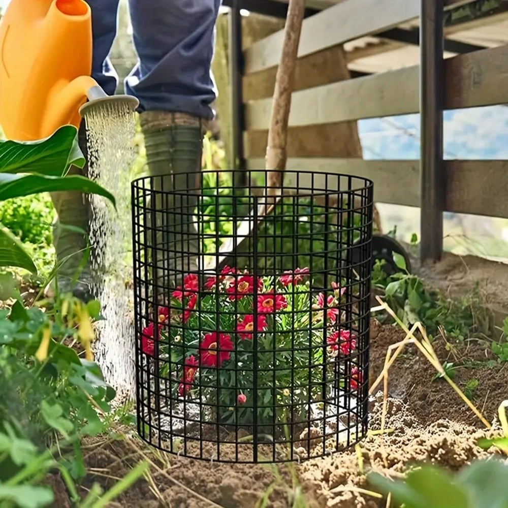 6x Plant Protection Against Animals, Plant Protective Cage for Flowers Color black