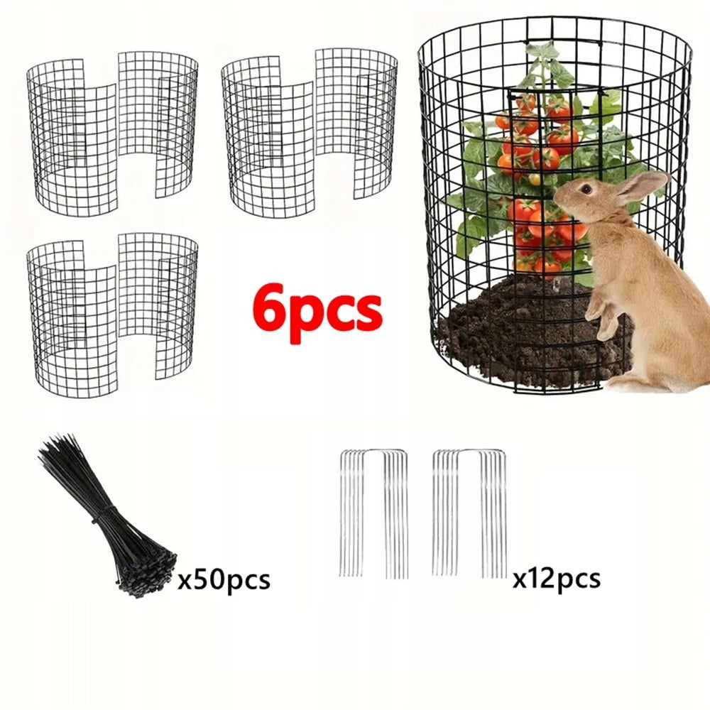 6x Plant Protection Against Animals, Plant Protective Cage for Flowers Length 0.42 m