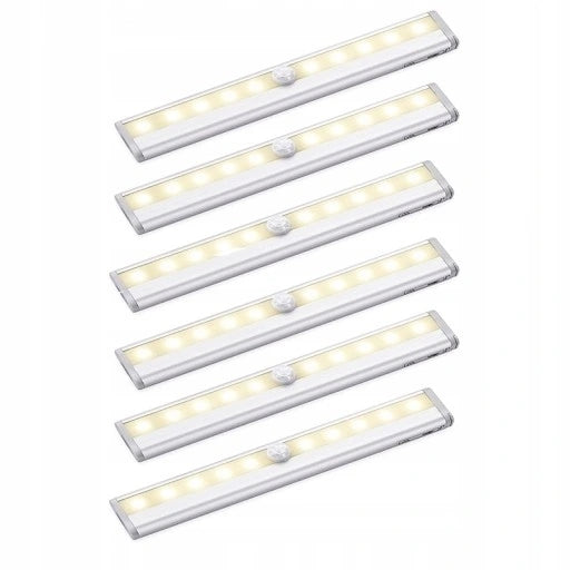6x SELF-ADHESIVE LED LIGHT MOTION SENSOR BATTERIES
