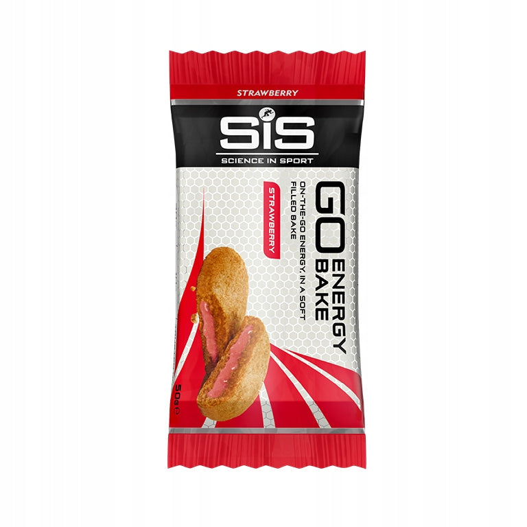 6x SIS ENERGY COOKIE 50G SIS GO ENERGY BAKE STRAWBERRY CARBOHYDRATES Packaging status original