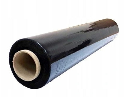 6x STRETCH FILM BLACK 2,5kg (2,25kg net) FOR PACKAGES STRONG THICK OPAQUE Packaging status original