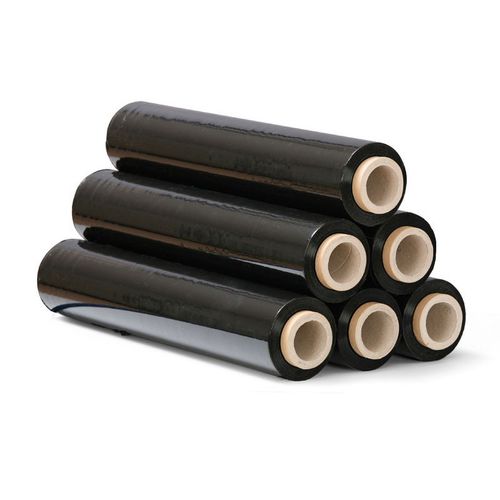 6x STRETCH FILM STRETCH BLACK STRONG OPAQUE 2,5 KG LOTS OF LIGHT FILM