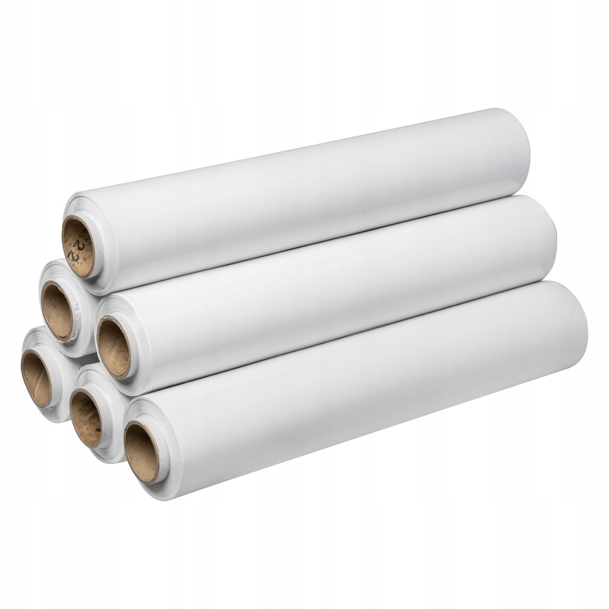 6x STRETCH FILM STRETCH WHITE MILKY STRONG OPAQUE ROLL XXL SET