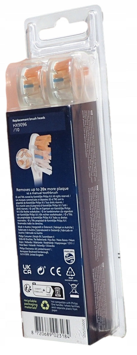 6x Tips Tip for Brush Philips HX9096/10 Premium A3 All-in-One Manufacturer code HX9096/10