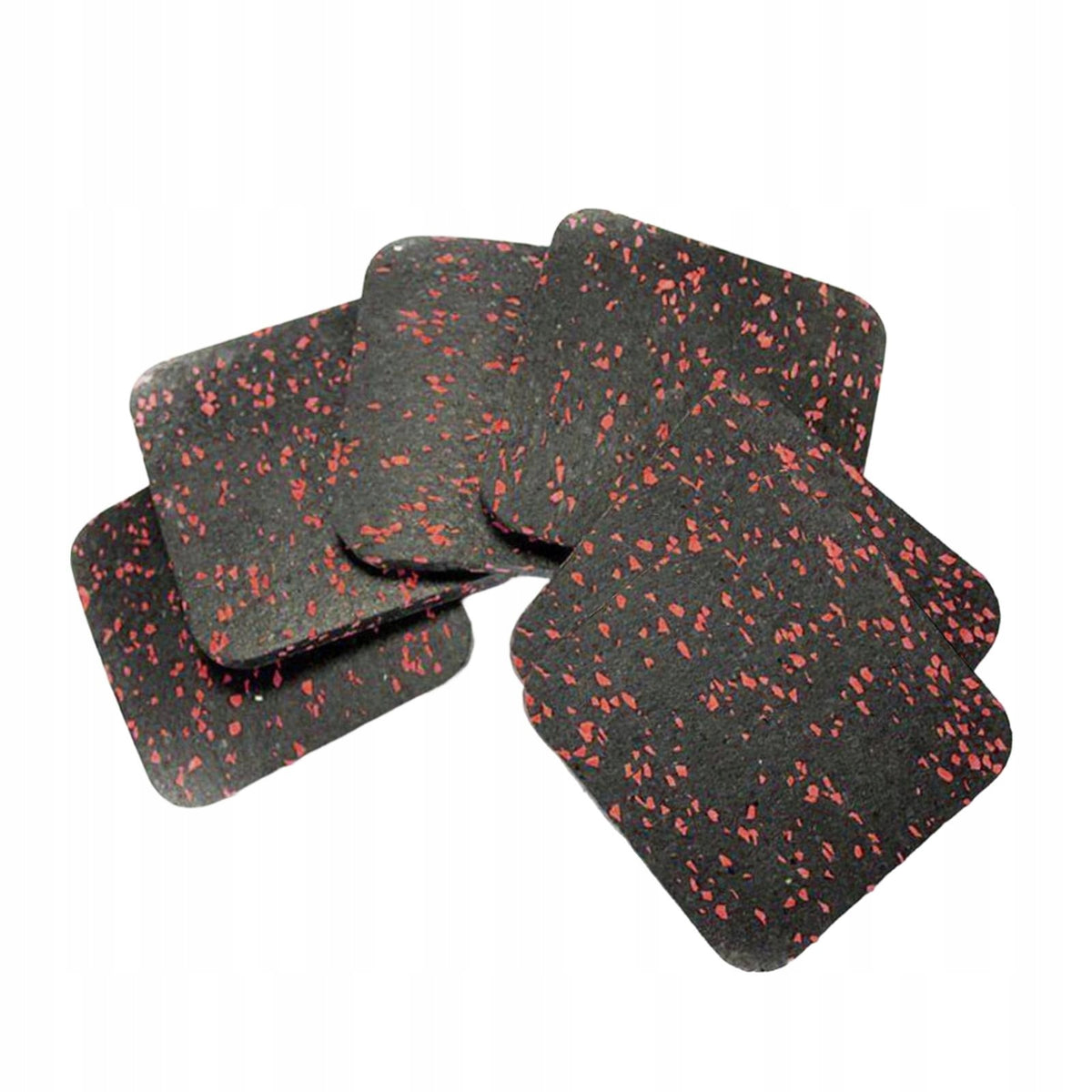 6x Treadmill Mat Anti Vibration Mat Multipurpose Non Slip Thickened red Packaging status original