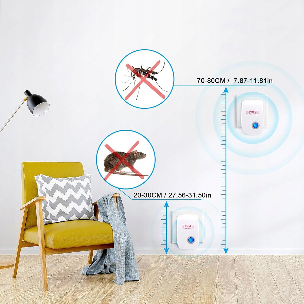6x Ultrasonic Deterrent Rodent Mice Rat Insect Mounds For Nest Brand no brand