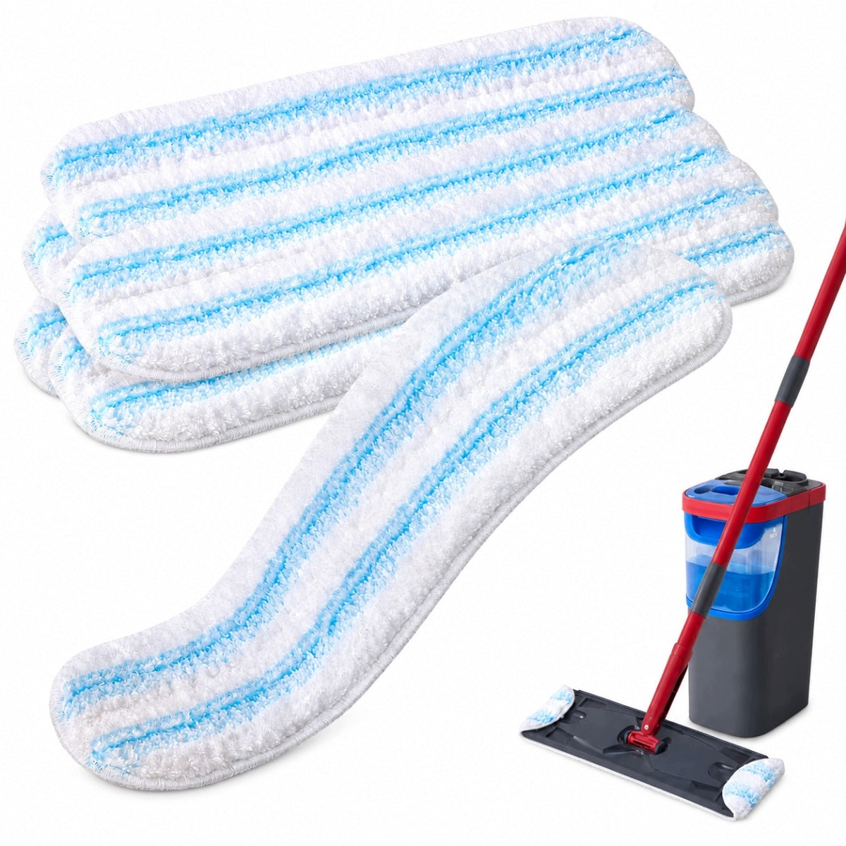 6x VILEDA ROTARY MOP CARTRIDGE MICROFIBER ABSORBENT MOP REPLACEMENT