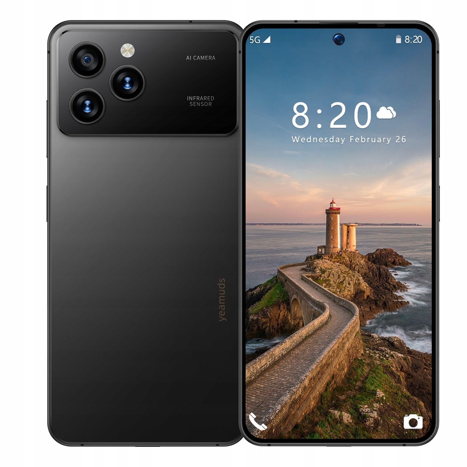 7.3" Smartphone 8GB RAM+256GB ROM 10-core Android 15.0-Black