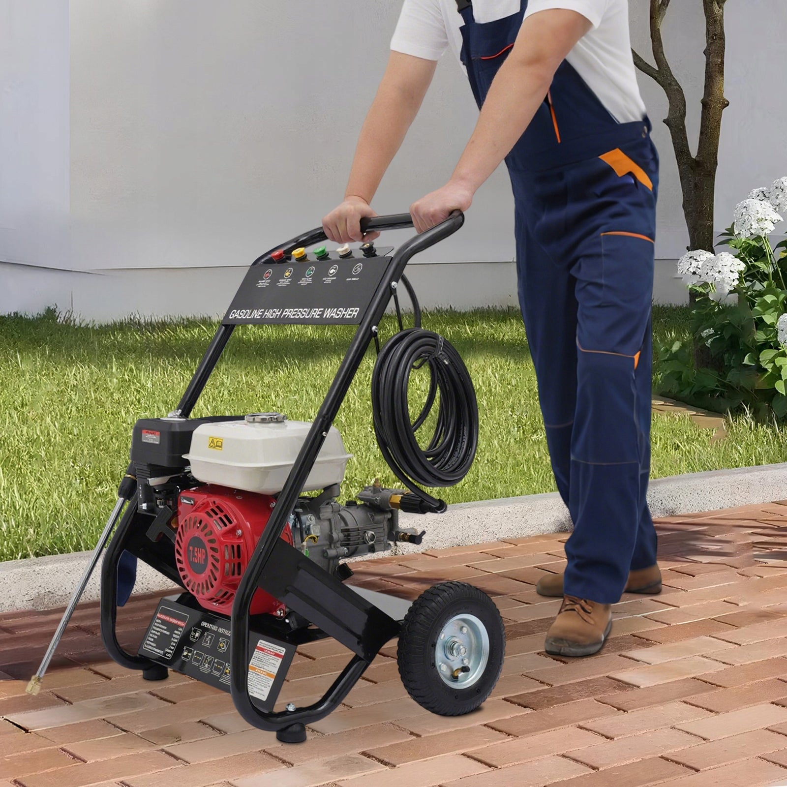 7,5 KM PRESSURE WASHER WITH PETROL ENGINE 2200PSI Manufacturer code 6974489075