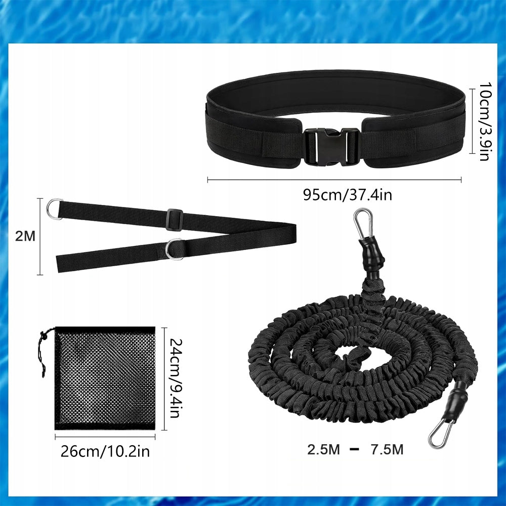 7,5m swimming belt for all swimming styles with adjustable strap Brand Bedee
