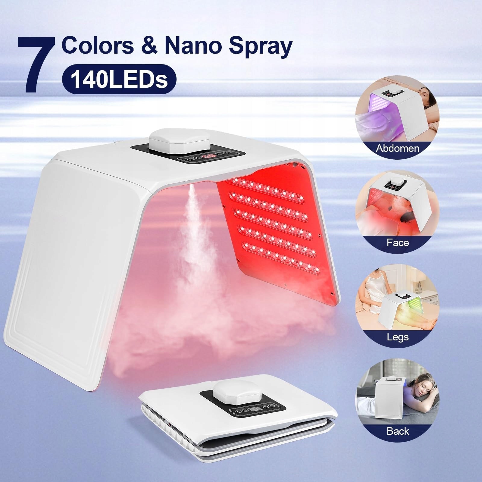 7 COLORS FACE LED MASK WITH THERAPY BODY FACE BEAUTY SPRAY FUNCTION Brand no brand
