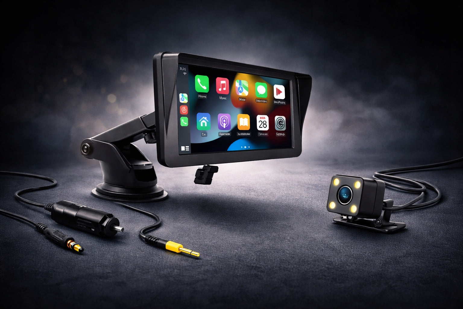 7" CarPlay Android Auto X5300 Car Monitor BT WiFi Reversing Camera Packaging status original
