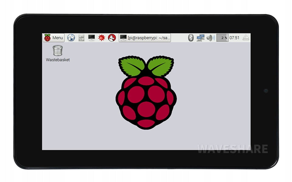 7" DSI LCD Touch Display with Camera and Housing for Raspberry Pi