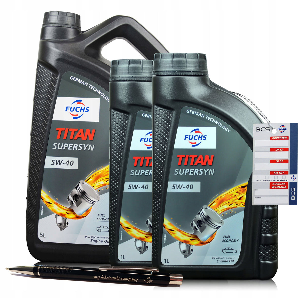 7 LITERS FUCHS TITAN SUPERSYN 5IN40 - ENGINE OIL - 7L