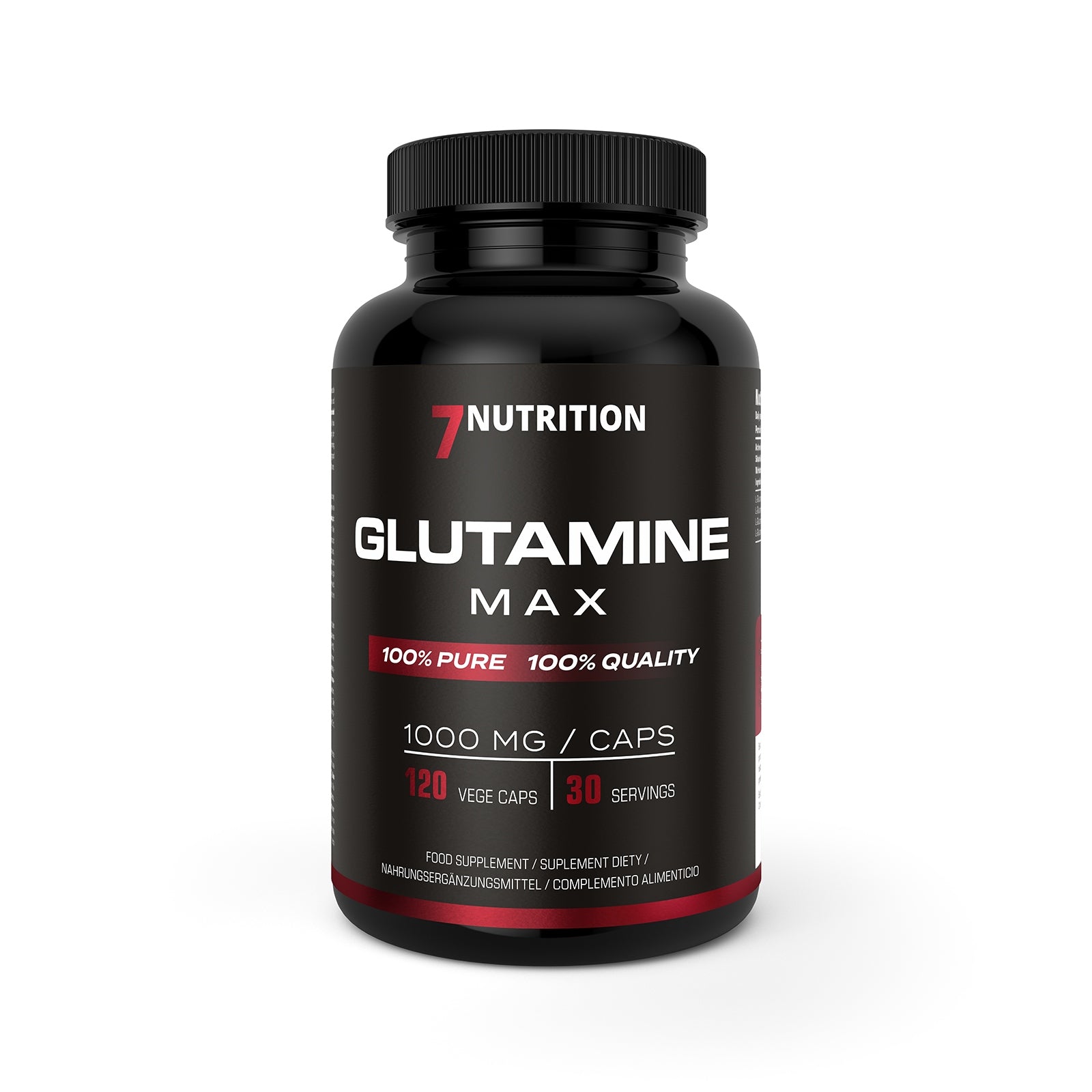 7 NUTRITION Glutamine Max 1000mg - 120 Capsules