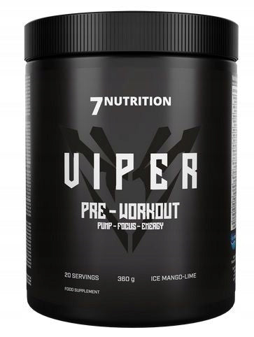 7 Nutrition Viper Pre-Workout 360g ice mango-lime