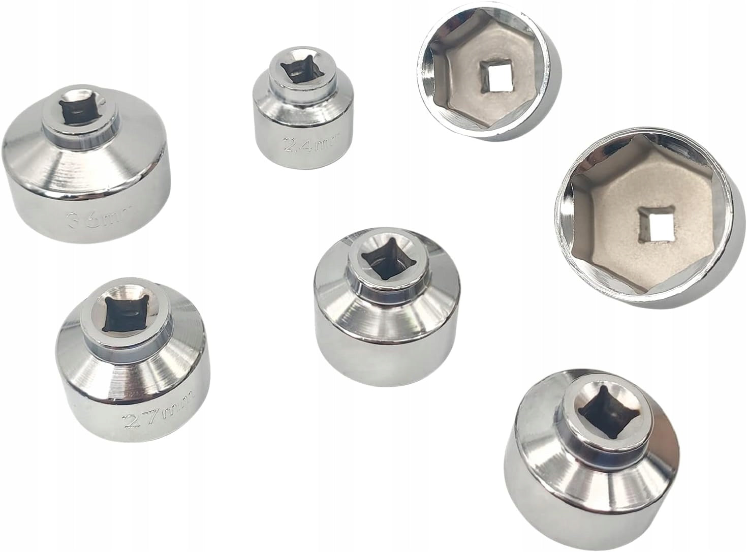 7-Piece Oil Filter Socket Wrench Set