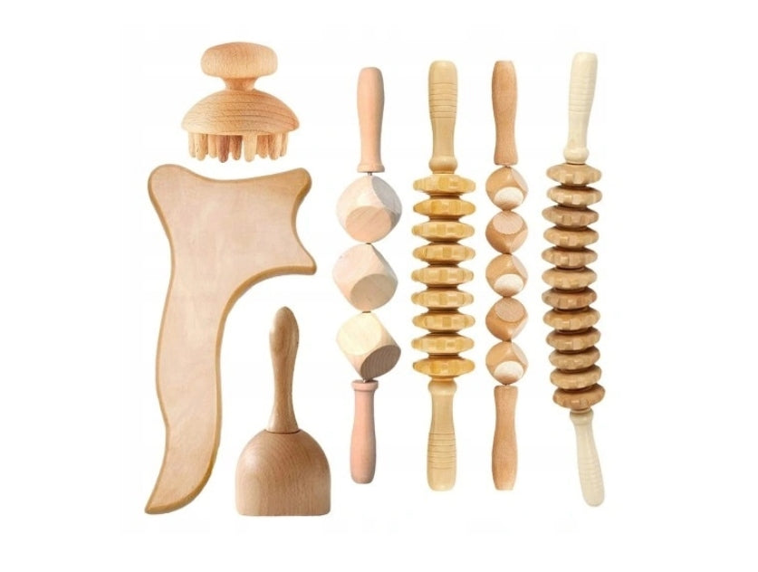 7 . Wood Therapy Massage Tools Roll Model Ręczny skrobak do wałków mięśniowych