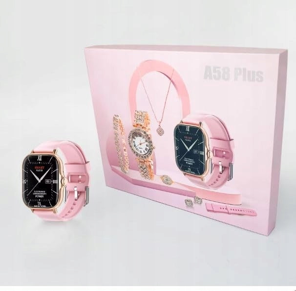 7 in 1 Smartwatch and Jewelry Set A58 Plus Perfect for Gift Brand no brand