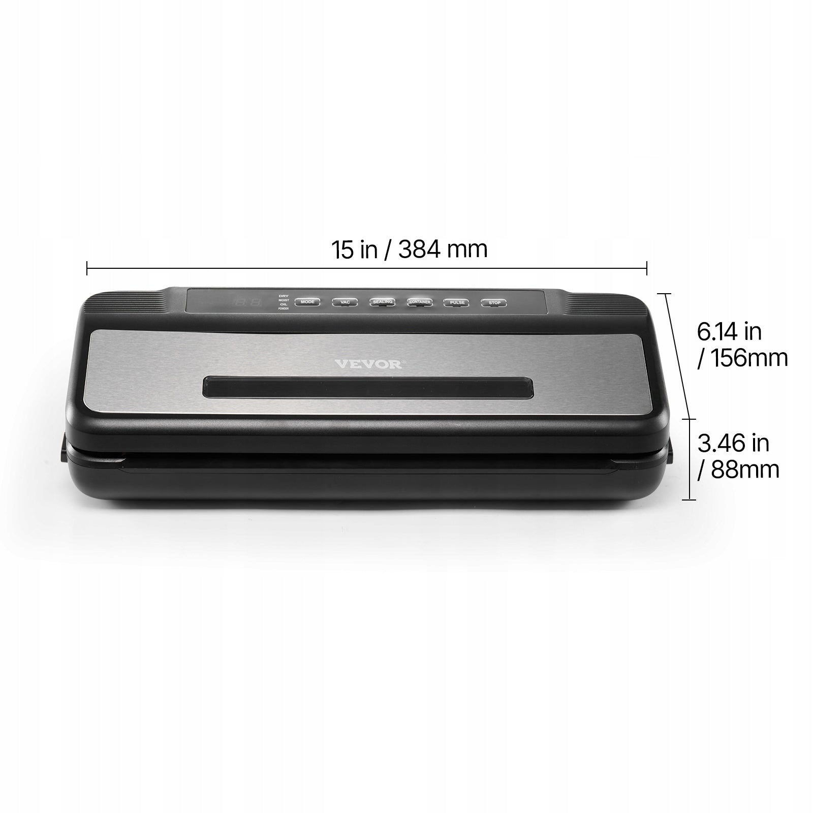 7-in-1 Vacuum Sealer Machine Compact Automatic Food Saver 120W Bags & Roll Brand Vevor