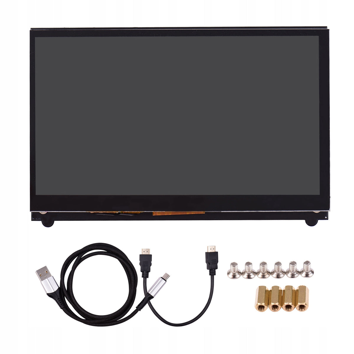 7 inch capacitive HD IPS touch screen. 1024*600 resolution. Small