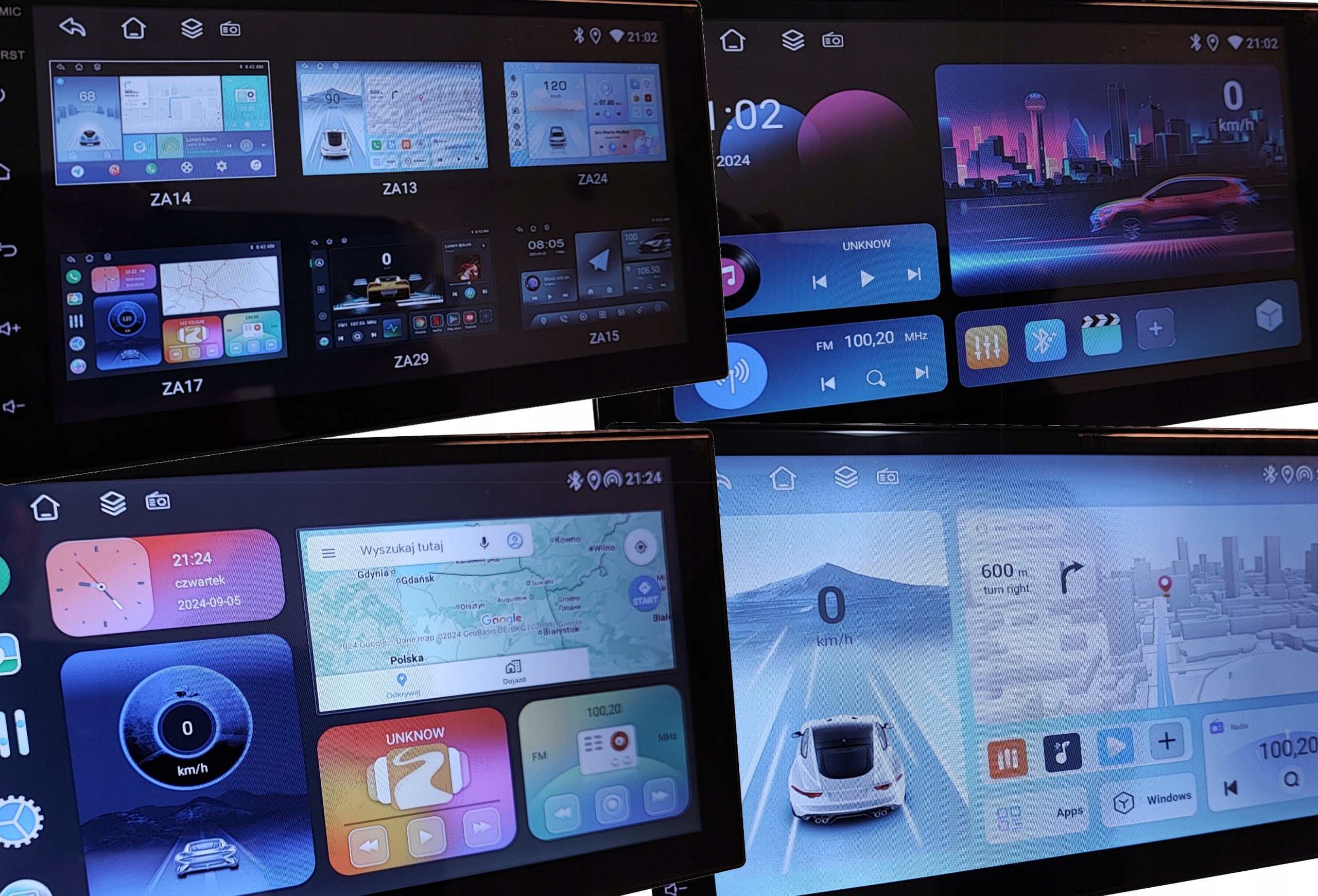 7 inch car radio with RDS 4/64GB Android PL GPS DSP SIM Carplay Mirror Packaging status original