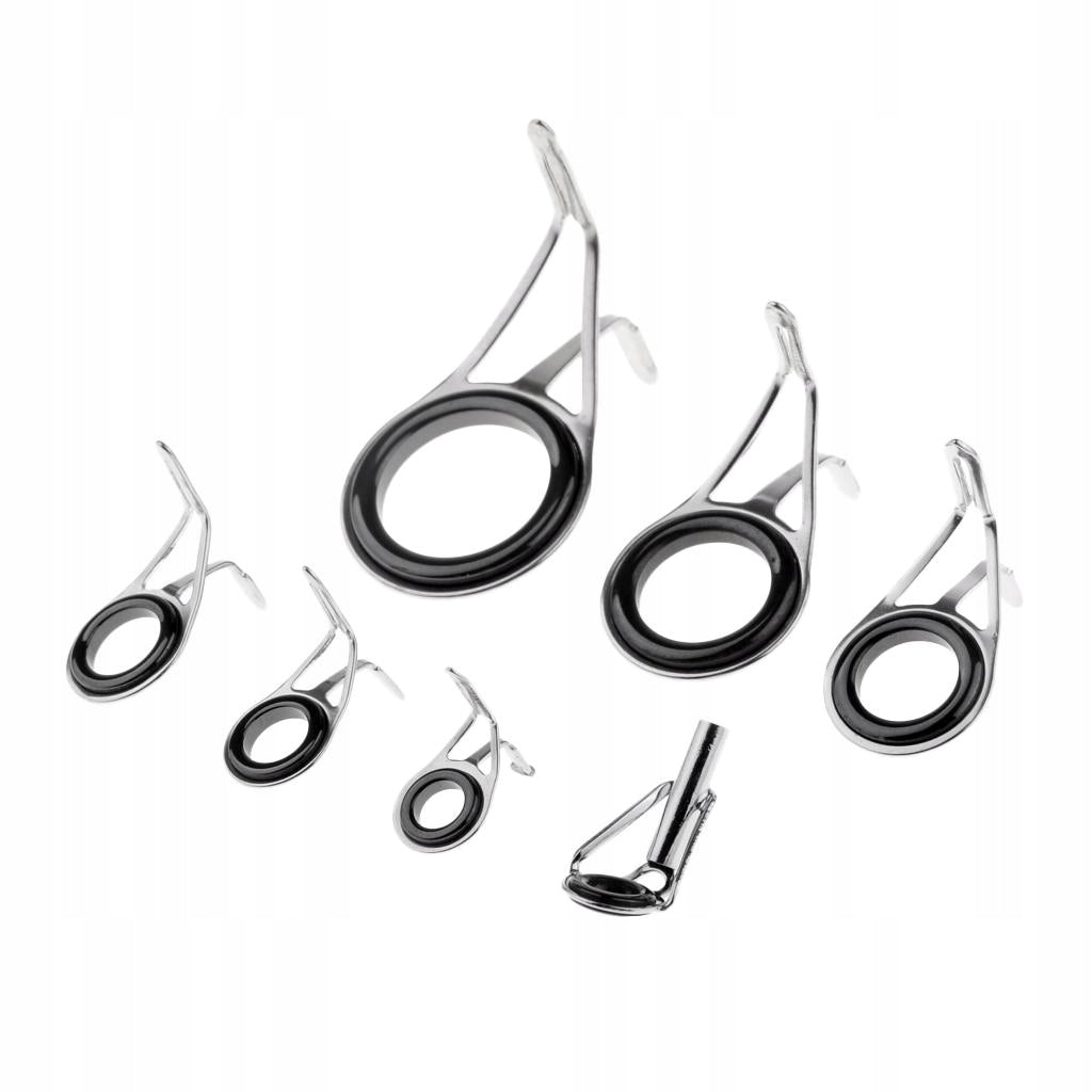 7 piece fishing rod guide fishing rod stainless EAN (GTIN) 0788654032911
