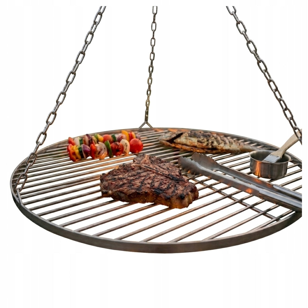 70 CM GRILL GRATE ROUND HANGING STAINLESS STEEL + CHAIN