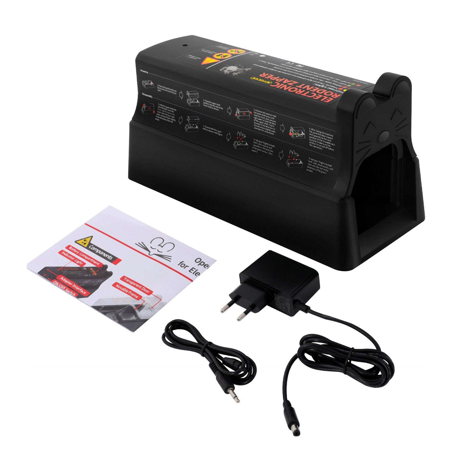 7000V Electric Rat Trap, 220V 60Hz Electronic Mousetrap, 27.5*11.9*12.5cm Manufacturer code ERT1234