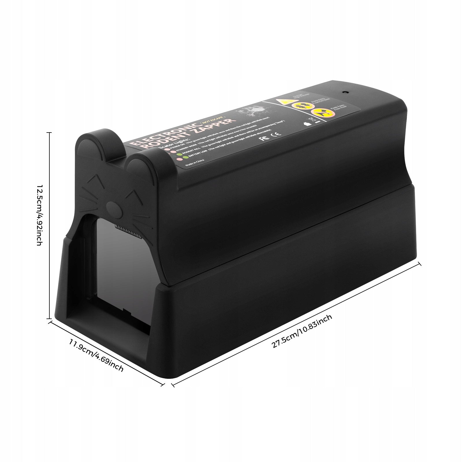 7000V Electric Rat Trap, 220V 60Hz Electronic Mousetrap, 27.5*11.9*12.5cm Packaging status original
