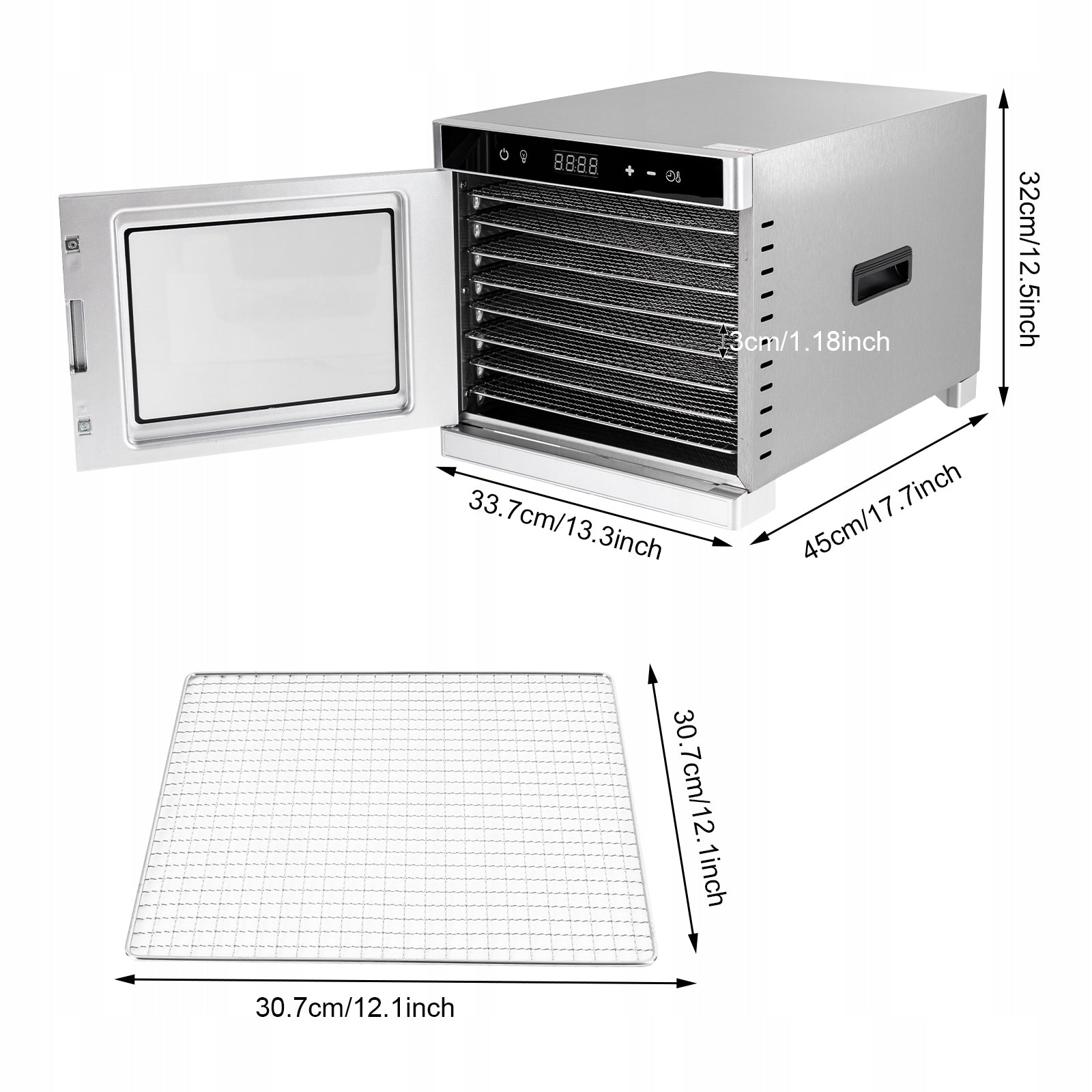 700W FRUIT VEGETABLE MUSHROOM DRYER DEHYDRATOR LED Brand no brand