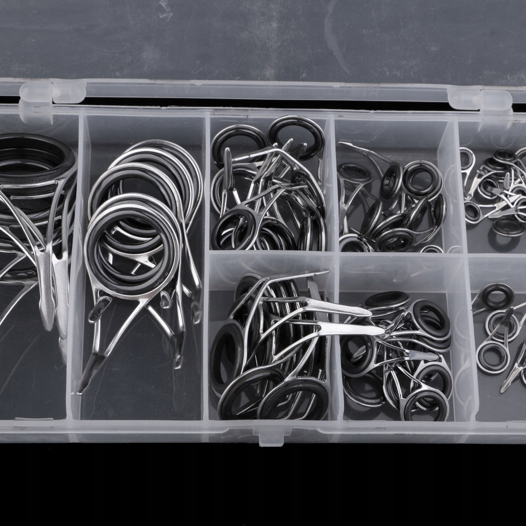 70Pcs Saltwater Fishing Rod Tip Guides Rings Repair DIY Variety of Sizes EAN (GTIN) 0789079468057