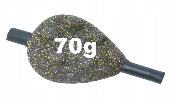 70g PEAR WEIGHT WITH SPIKES WITH THROUGH CARP