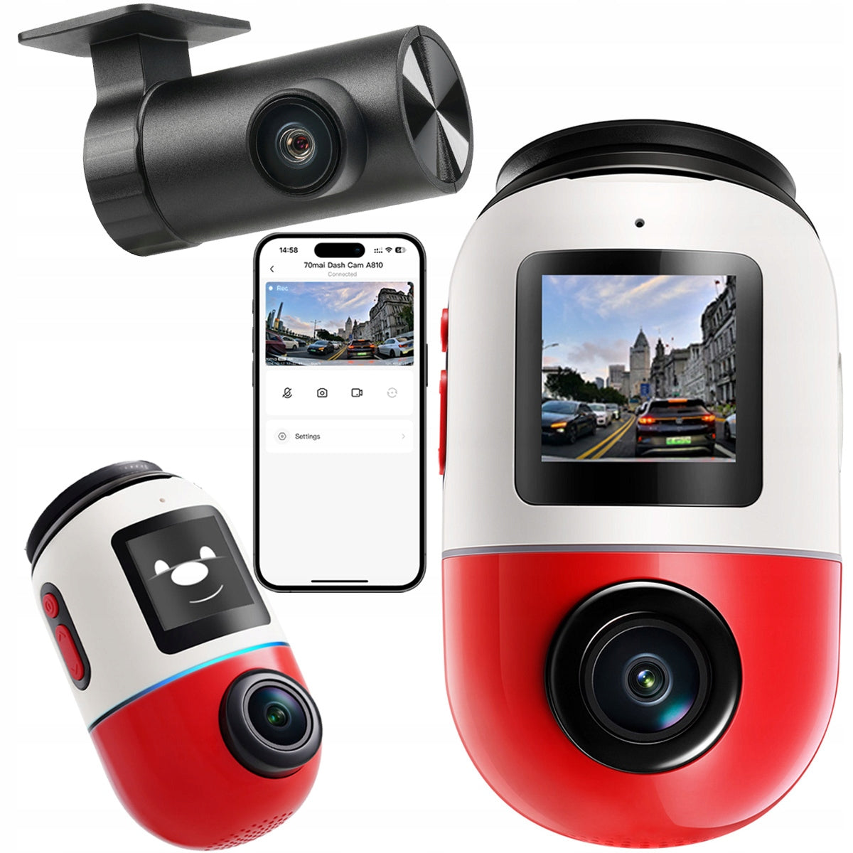 70mai Car camera Omni x800 4k+ RC14 128GB up04 + GIFT BOX EAN (GTIN) 6971669784126