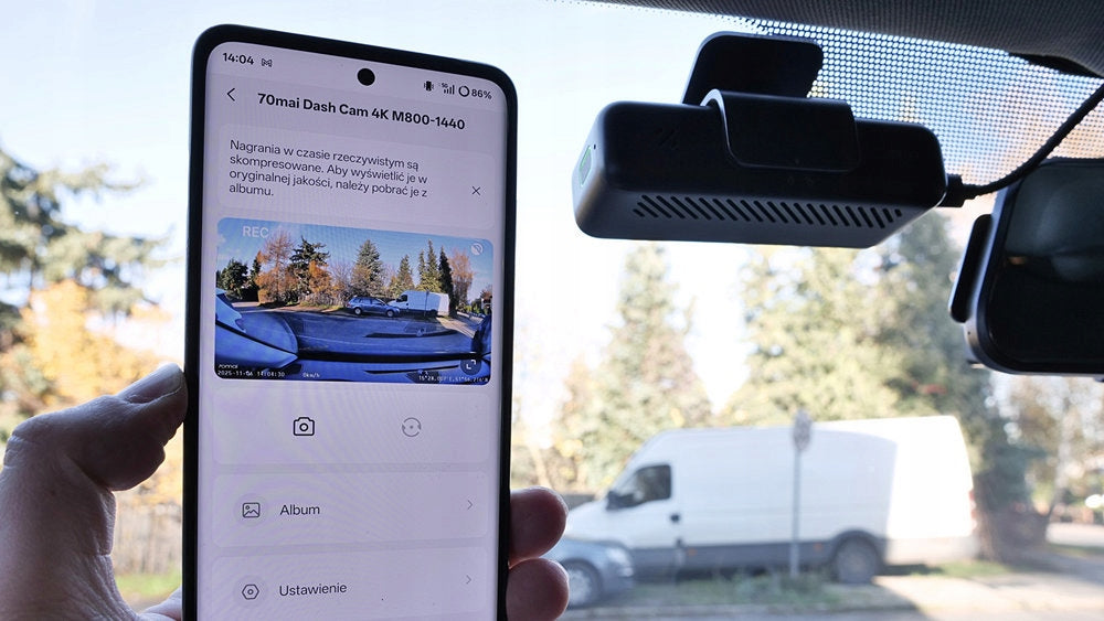 70mai M800 Car camera 4K HDR VIDEO RECORDER with 128GB memory Manufacturer code Dash Cam M800