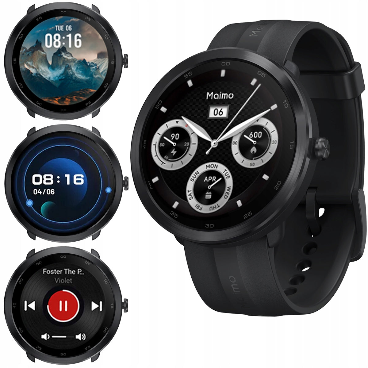 70mai Maimo Watch R WATCH SMARTWATCH BLACK for gift Manufacturer code ATMIMZAB0000RBK