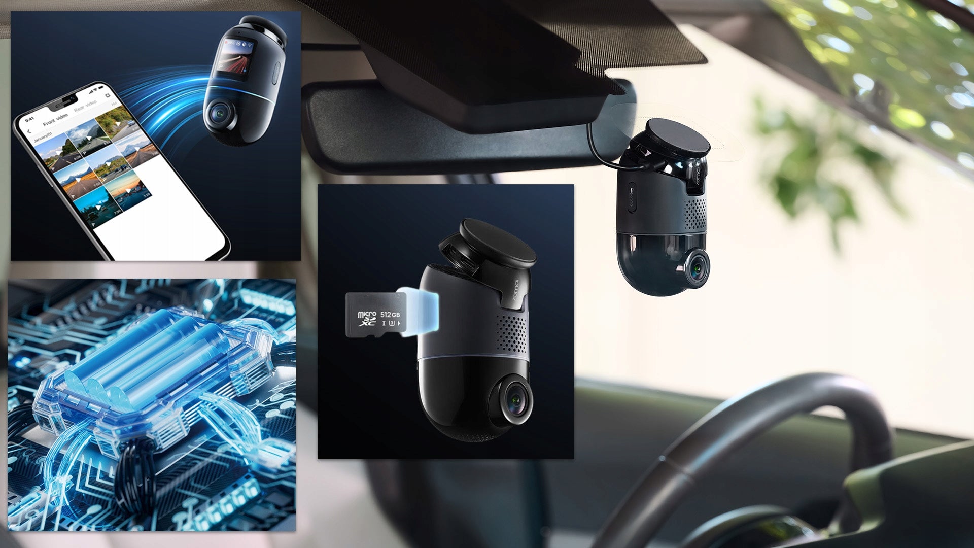 70mai car camera Omni x800 video recorder 4K + rear RC14 + 128GB Manufacturer code 70MAI SET X800-2 BLACK + tylna RC14