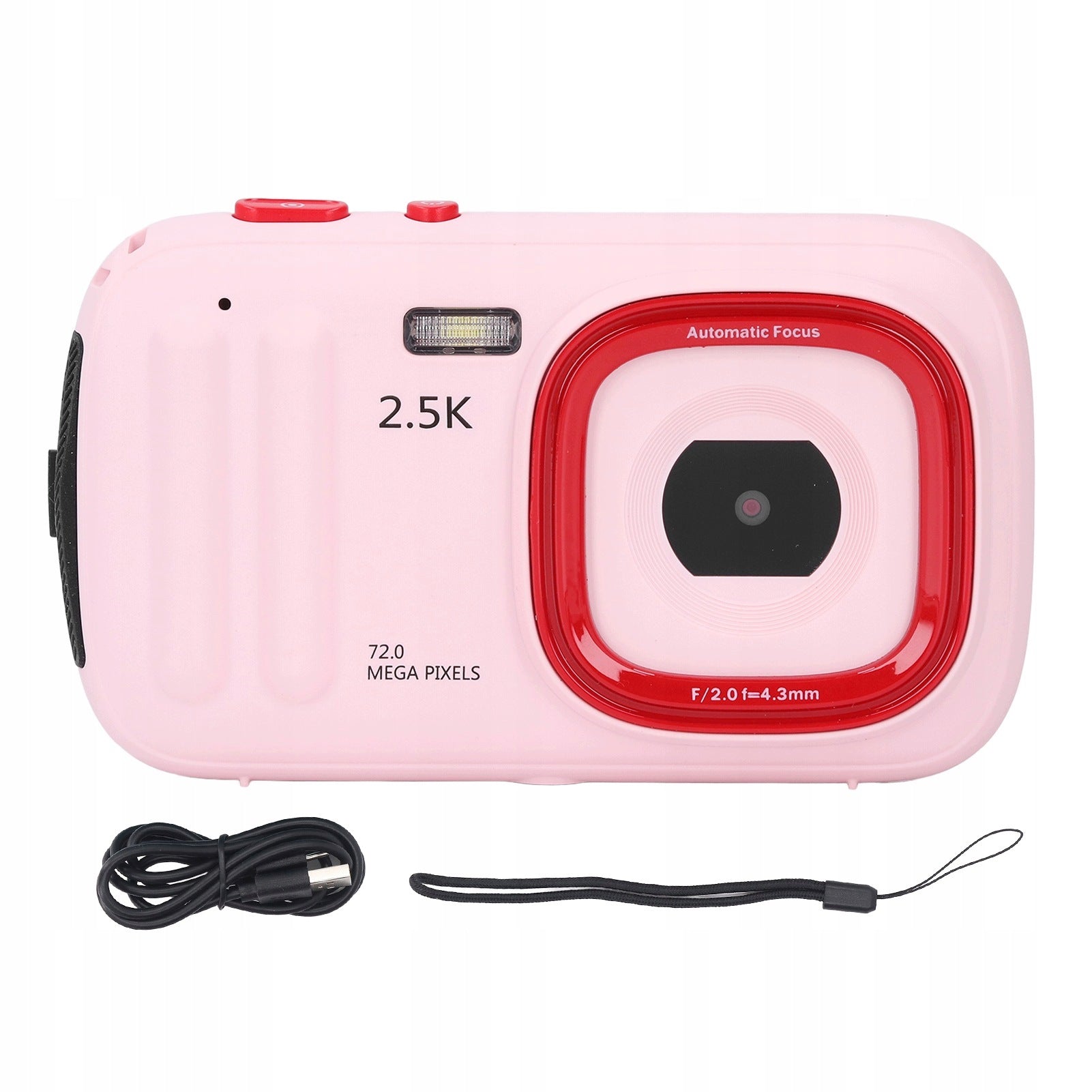 72MP 2,5K Digital Camera 16x Zoom Anti Shake Auto Focus Compact 1W