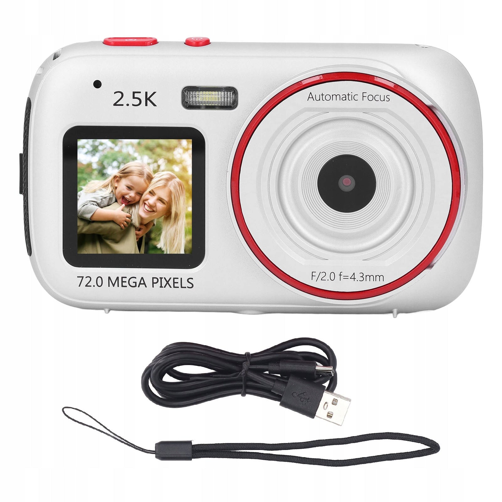 72MP 2,5K Digital Camera Dual Screen 16x Digital Zoom Autofocus LO