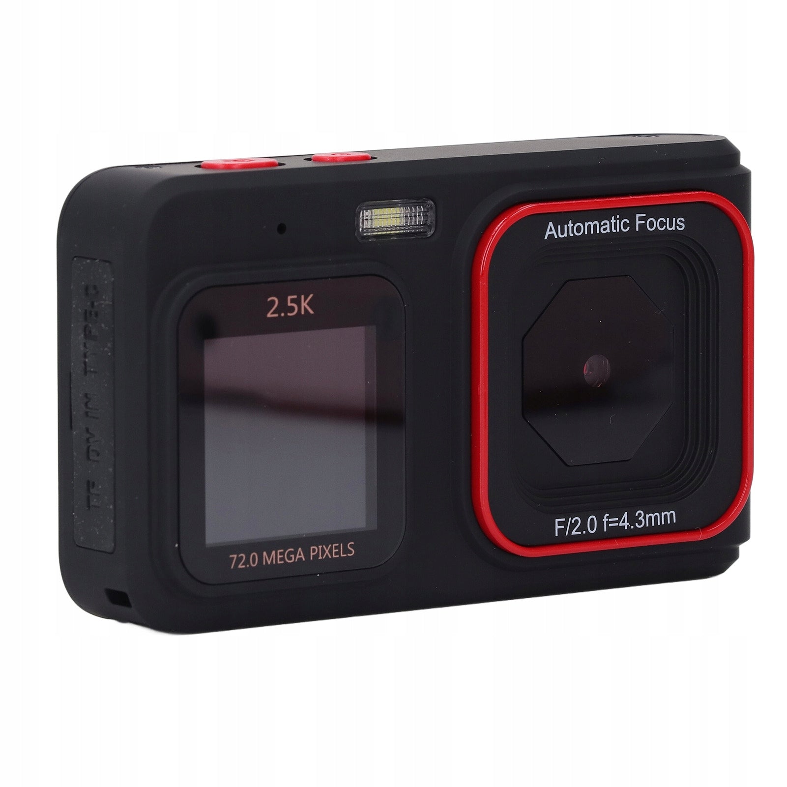 72MP Digital Camera 2,5K Video Output Dual Screen Camera 16x GE