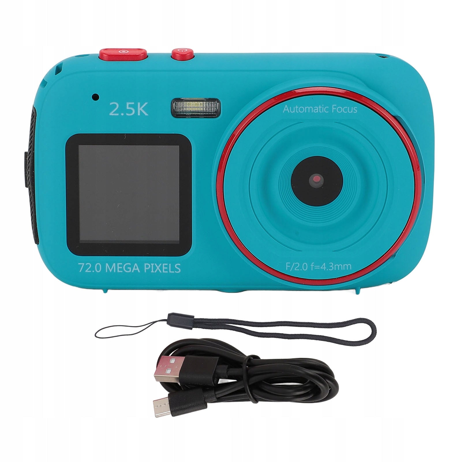 72MP Digital Camera, Compact Small Dual Screen and Color Camera