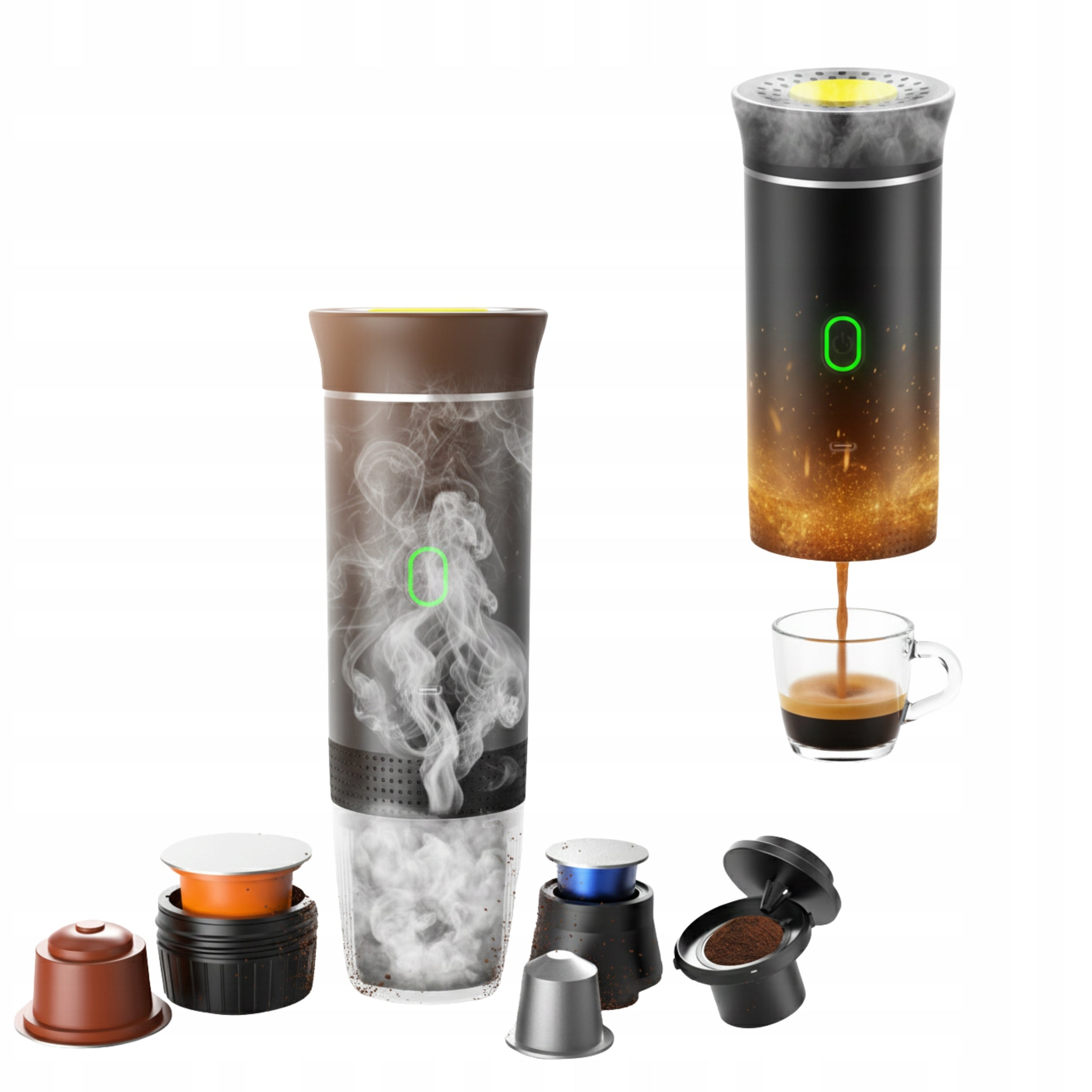 72W Portable Wireless Capsules Coffee Ground Car