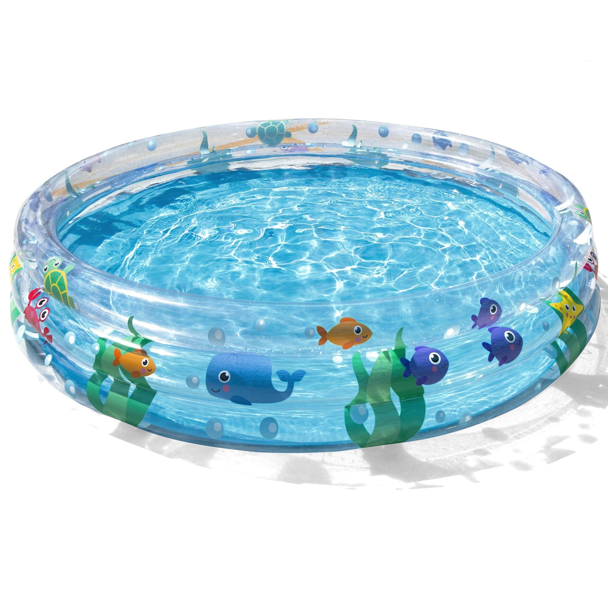 73114 BESTWAY DEEP INFLATABLE SWIMMING POOL 3-WHEEL