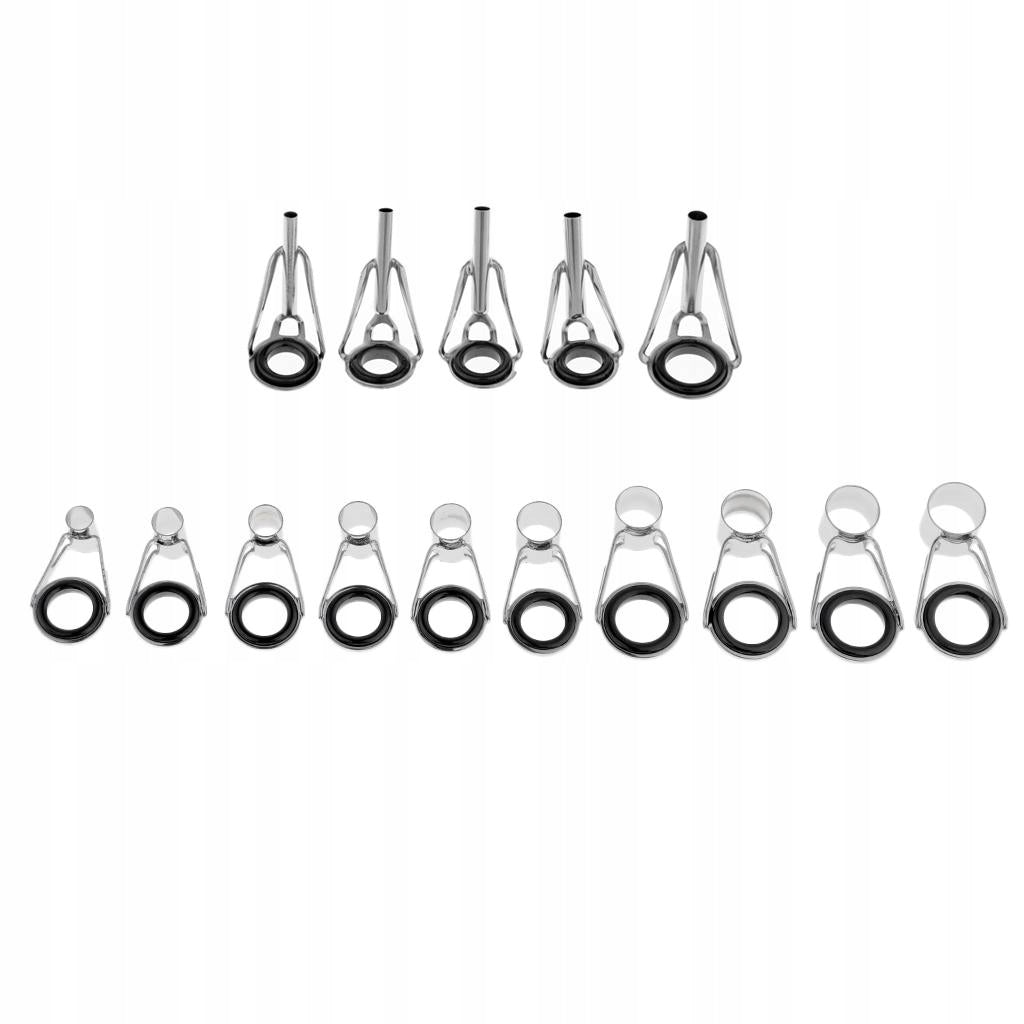 75 Pcs Telescopic Rod Grommets Repair Kit for Tips, for Model Przelotki wędkarskie Top Ring