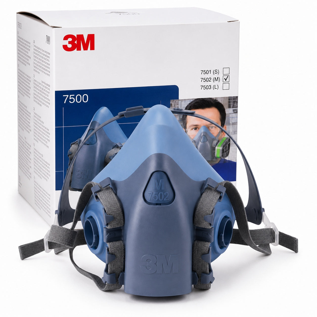 7502 3M MASK HALF MASK silicone (Size M – medium)
