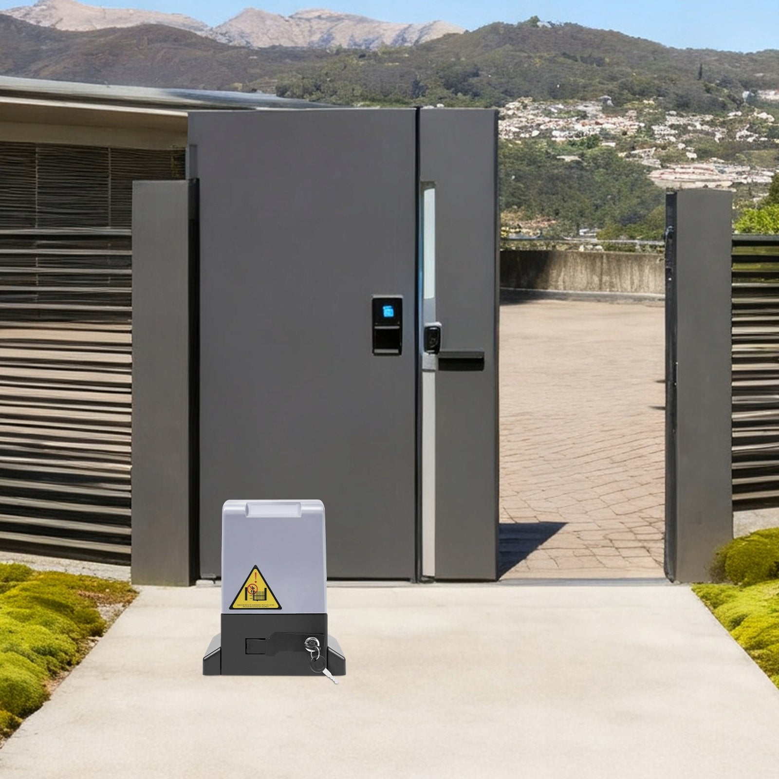 750W 220V REMOTE SLIDING GATE OPENER - 3527LBS MAX LOAD- Maximum wing weight 1000 kg